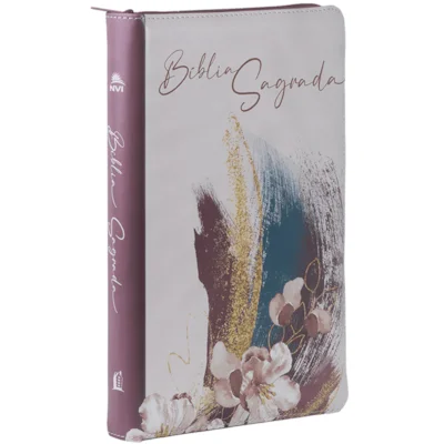 Bíblia NVI | Letra Normal | Capa Luxo Rosa C/Zíper