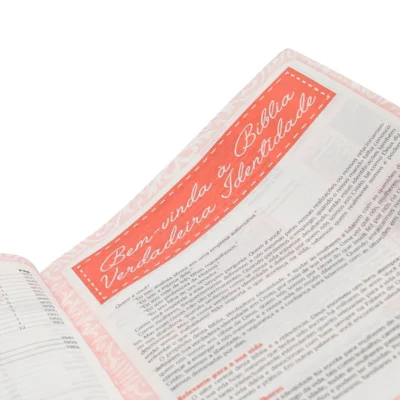 Bíblia Verdadeira Identidade Capa Couro Sintético Branca Florida va Almeida Atualizada de Sociedade Bíblica do Brasil Editorial Sbb tapa mole edición 3 en português 2023