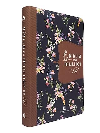 Bíblia da Mulher de Fé | NVI | Tecido florido