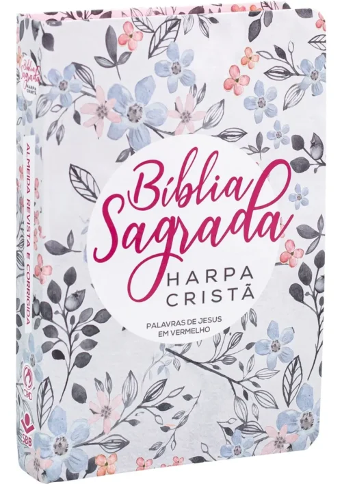Livro Bíblia Sagrada Letra Grande Com Harpa Cristã - Capa