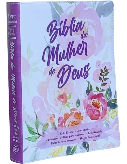 Bíblia Da Mulher De Deus - Com Estudo E Harpa Pentecostal