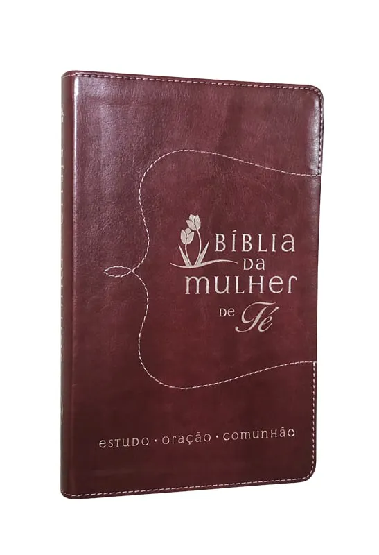 BÍBLIA DA MULHER DE FÉ, NVI, COURO SOFT, VERMELHO