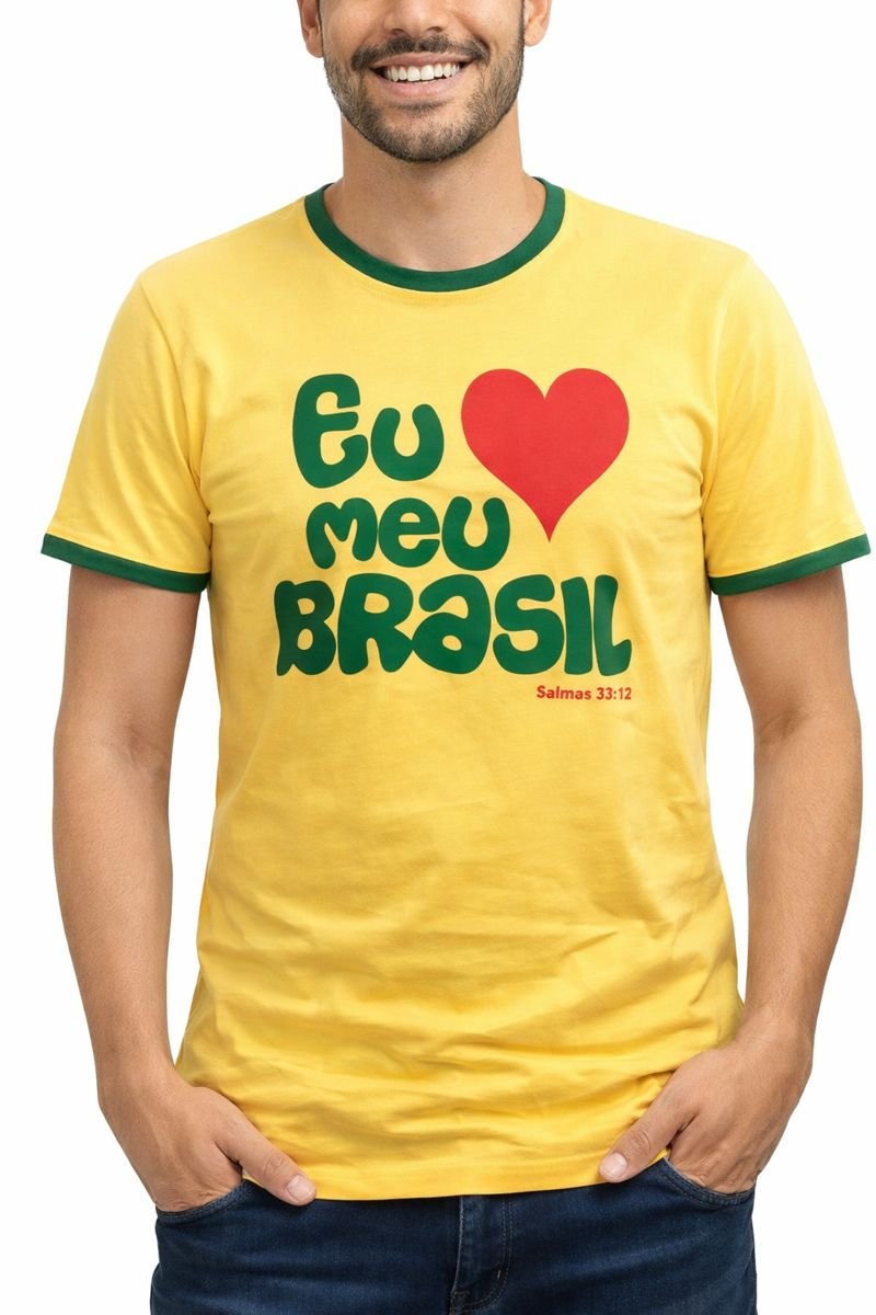 Camisa Eu Amo Meu Brasil
